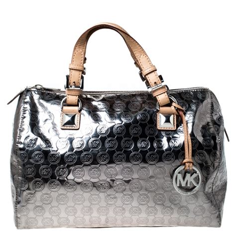 michael kors silver handbag|michael kors silver handbags sale.